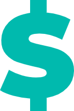 Dollar symbol representing pricing or payment