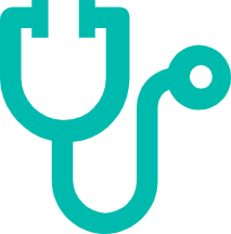 Medical stethoscope representing a healthcare provider or services