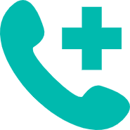 Phone with plus symbol representing customer or technical support